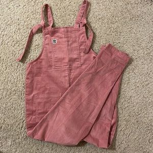 Lucy & Yak Dusky Pink Corduroy Dungarees Overalls - 8L New without Tags